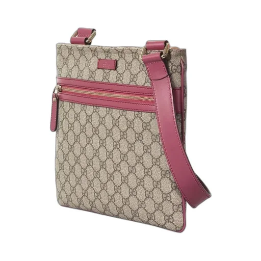 Gucci Logo Patch Gg Supreme Messenger Bag