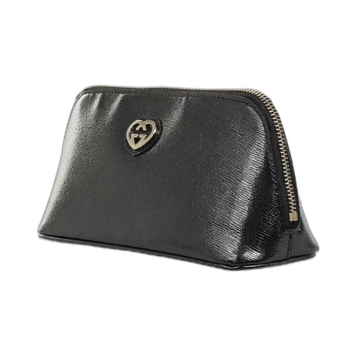 Gucci Gg Heart Logo Zipped Cosmetic Bag