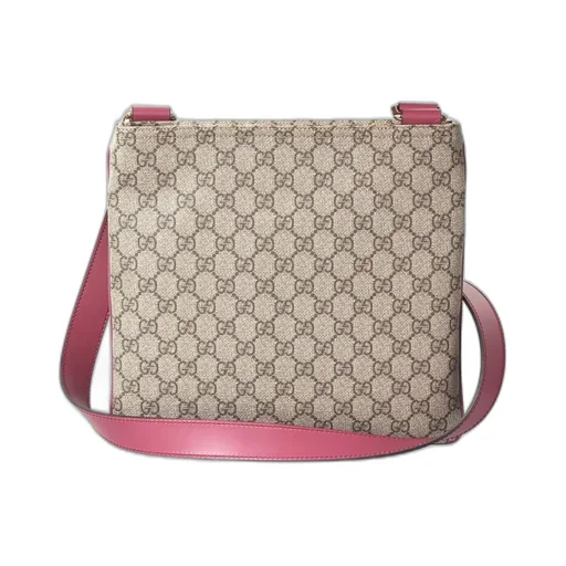 Gucci Logo Patch Gg Supreme Messenger Bag
