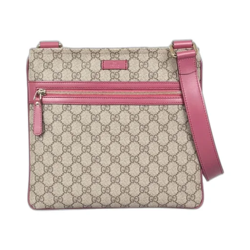 Gucci Logo Patch Gg Supreme Messenger Bag