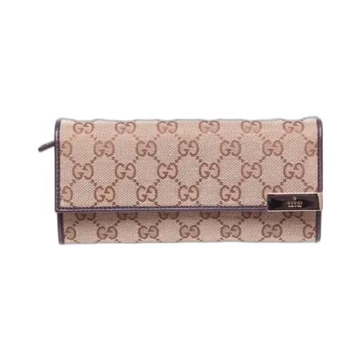Gucci Gg Supreme Press Stud Fastened Wallet