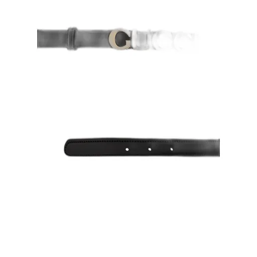 Gucci Logo Lettering Plaque Buckle Belt