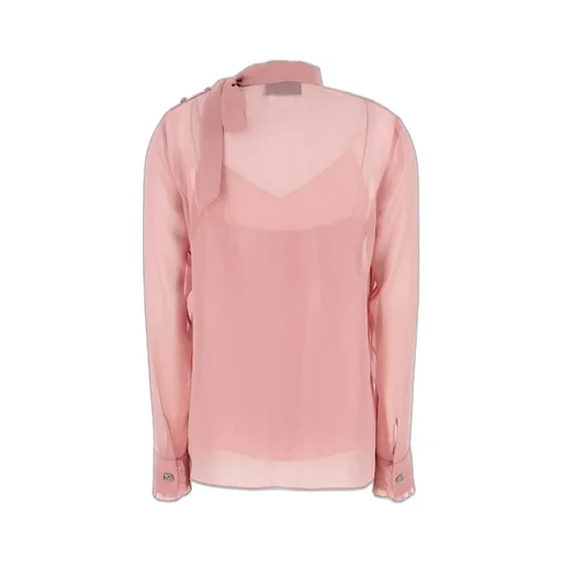Gucci Gg Georgette Tie-Detailed Top