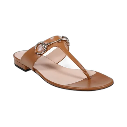 Gucci Lady Horsebit Detailed Thong Sandals