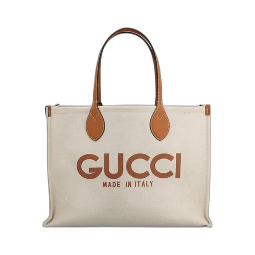Gucci Logo Printed Medium Tote Bag
