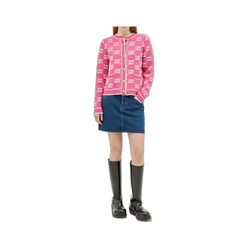 Gucci Thigh Length Denim Mini Skirt