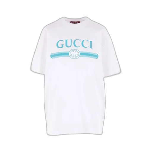 Gucci Logo Printed Crewneck Jersey T-Shirt