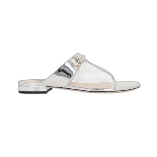 Gucci Metallic Thong Sandals