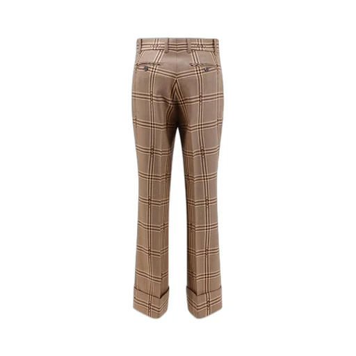 Gucci Horsebit Checked Trousers