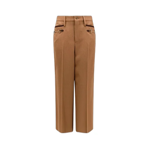 Gucci Horsebit Detailed Tailored Trousers