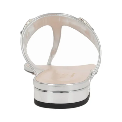 Gucci Metallic Thong Sandals