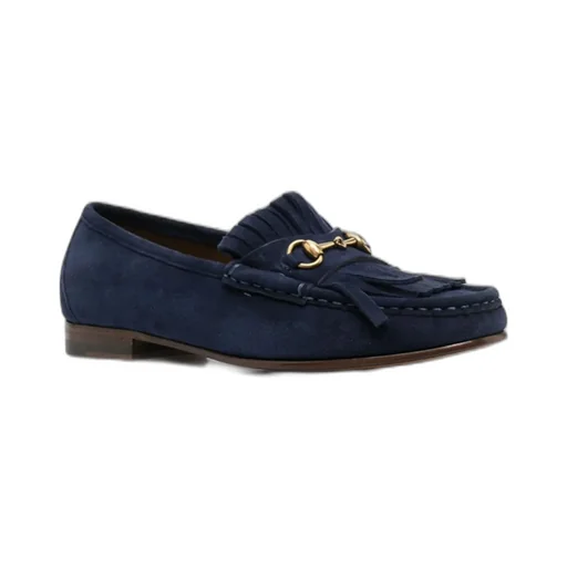 Gucci Horsebit Fringe Detailed Loafers