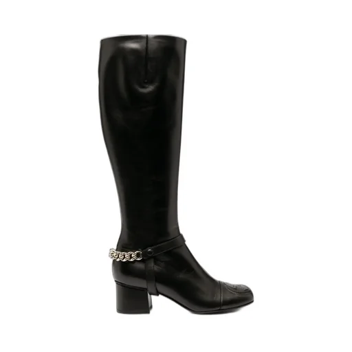 Gucci Chain Detail Knee Length Boots