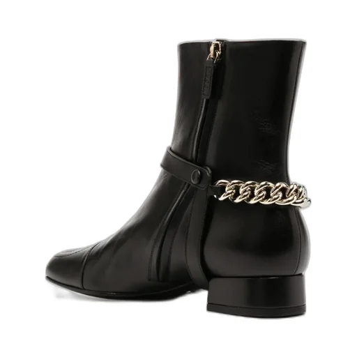 Gucci Logo Embossed Ankle Boots