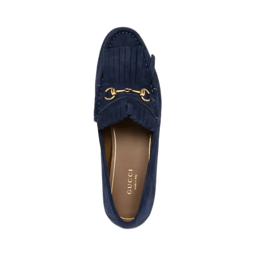 Gucci Horsebit Fringe Detailed Loafers
