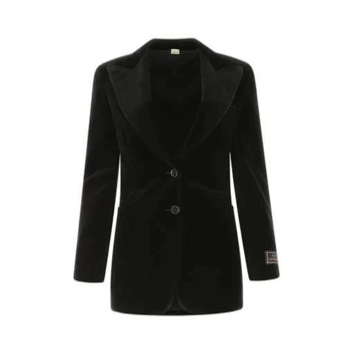 Gucci V-Neck Velvet Blazer
