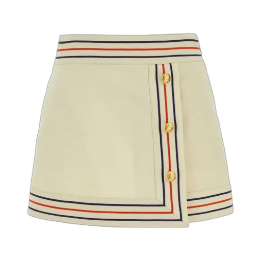 Gucci Striped Wrap Skirt