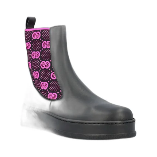 Gucci Gg Supreme Panelled Chelsea Boots