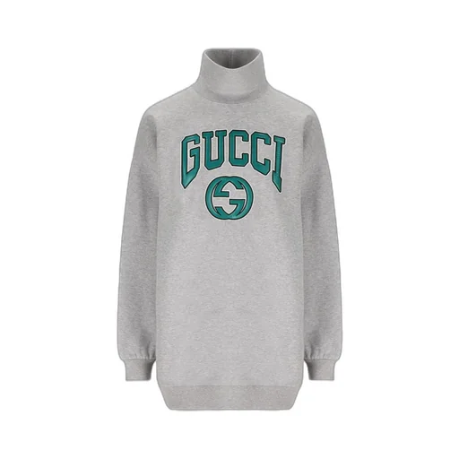 Gucci Logo Patch Turtleneck Sweatshirt