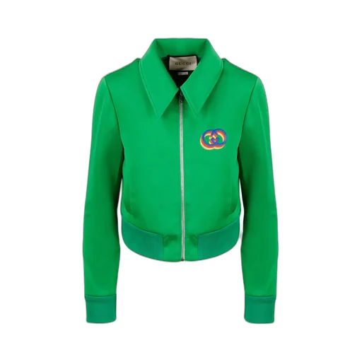 Gucci Tiger Embroidery Technical Jersey Jacket