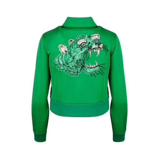Gucci Tiger Embroidery Technical Jersey Jacket
