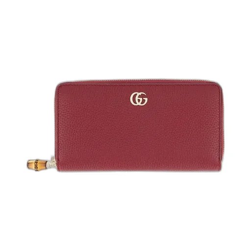 Gucci Bamboo Double G Zip Wallet