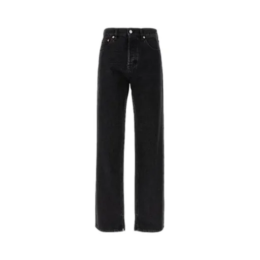 Gucci Laser Design Straight Denim Pants