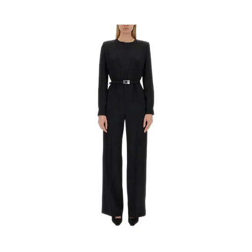 Gucci Satin Square G Belt Jumpsuit