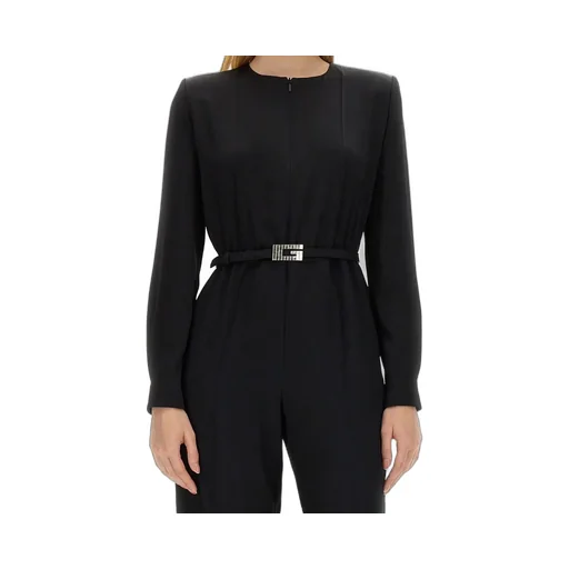 Gucci Satin Square G Belt Jumpsuit