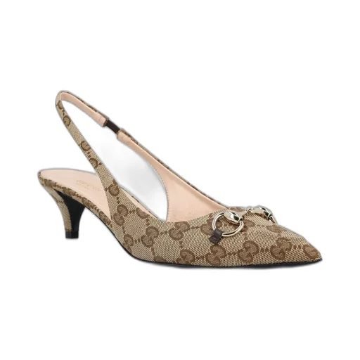 Gucci Gg Monogrammed Slingback Pumps