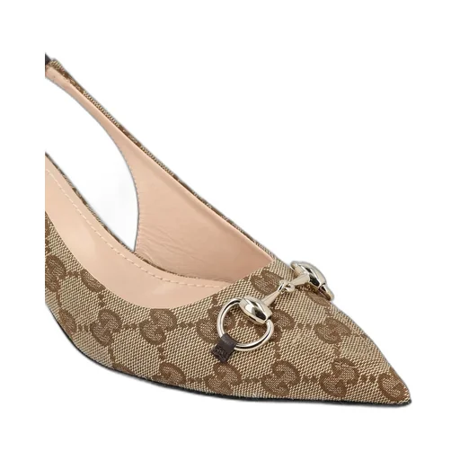 Gucci Gg Monogrammed Slingback Pumps