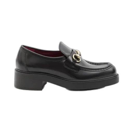 Gucci Horsebit Detailed Lug Sole Loafers