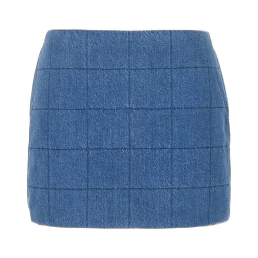 Gucci Denim Quilted Skirt
