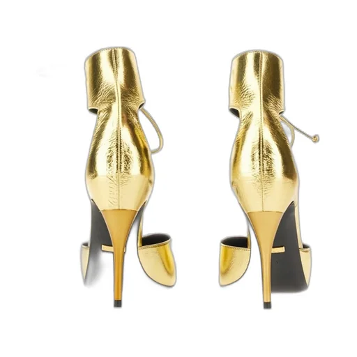 Gucci Metallic Effect High Heeled Pumps