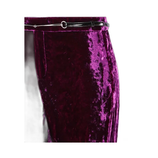 Gucci Horsebit Belt Velvet Pants