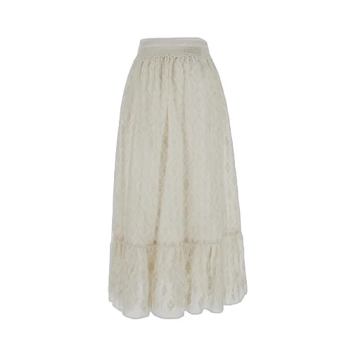 Gucci Broderie Anglaise Flared Hem Skirt