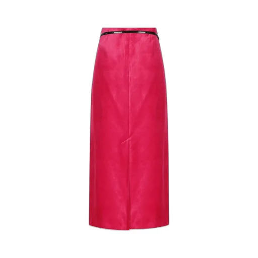 Gucci Horsebit Belt Velvet Skirt