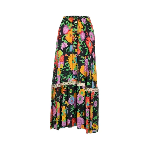 Gucci X Ken Scott Floral Printed Skirt