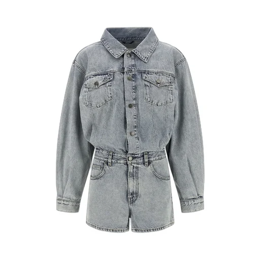 Haikure Elle Authentic Lax Denim Short Jumpsuit