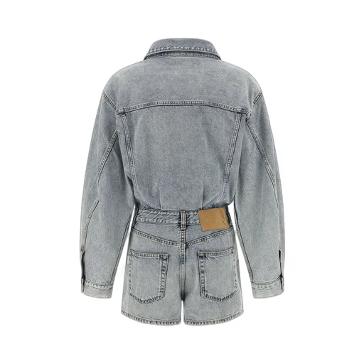 Haikure Elle Authentic Lax Denim Short Jumpsuit