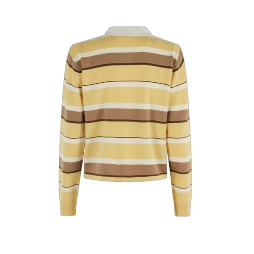 Guest In Residence Cropped Stripe Rugby Knitted Top