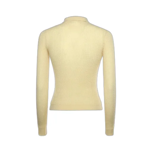 Guest In Residence Ribbed Polo Knitted Top