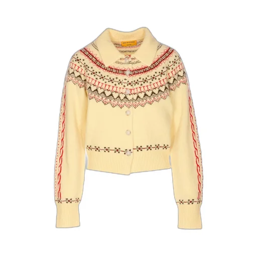 Guest In Residence Mist Combo Embroidered Cardigan