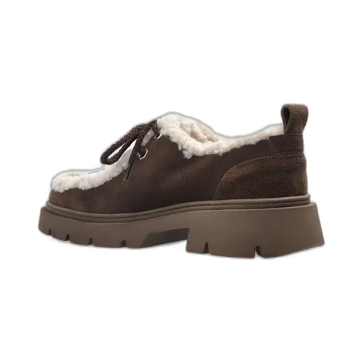 Inuikii Mocabee Curl Shearling Lace-Up Shoes