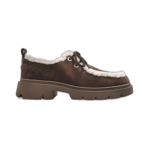 Inuikii Mocabee Curl Shearling Lace-Up Shoes