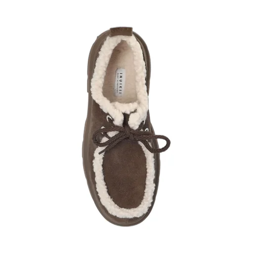 Inuikii Mocabee Curl Shearling Lace-Up Shoes