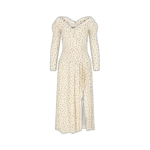 Isabel Marant X Giovana Off-Shoulder Slit Detailed Dress