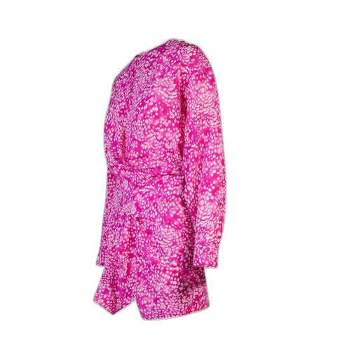 Isabel Marant Habla Patterned Printed Sleeved Dress