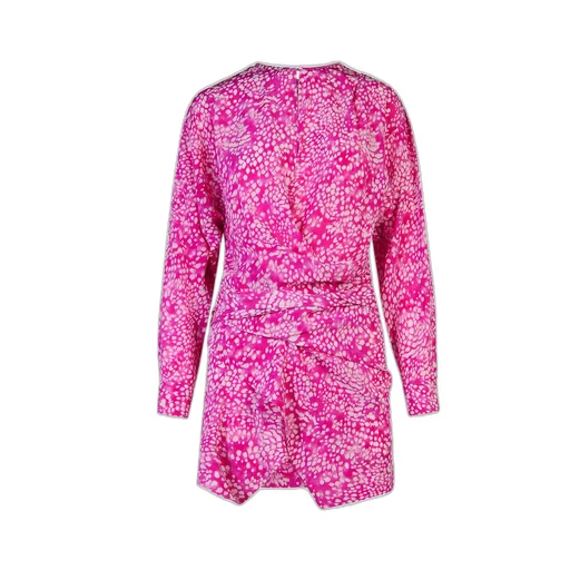Isabel Marant Habla Patterned Printed Sleeved Dress