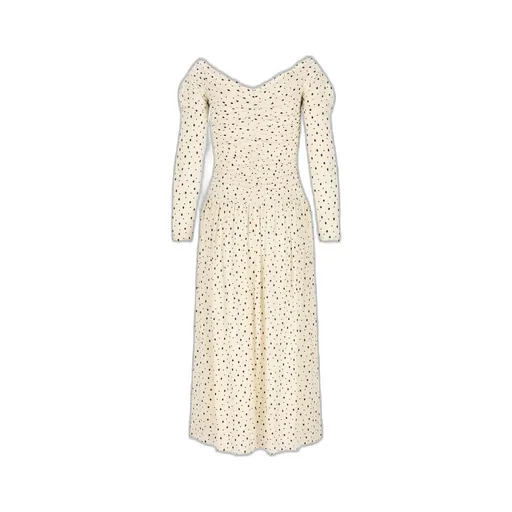 Isabel Marant X Giovana Off-Shoulder Slit Detailed Dress